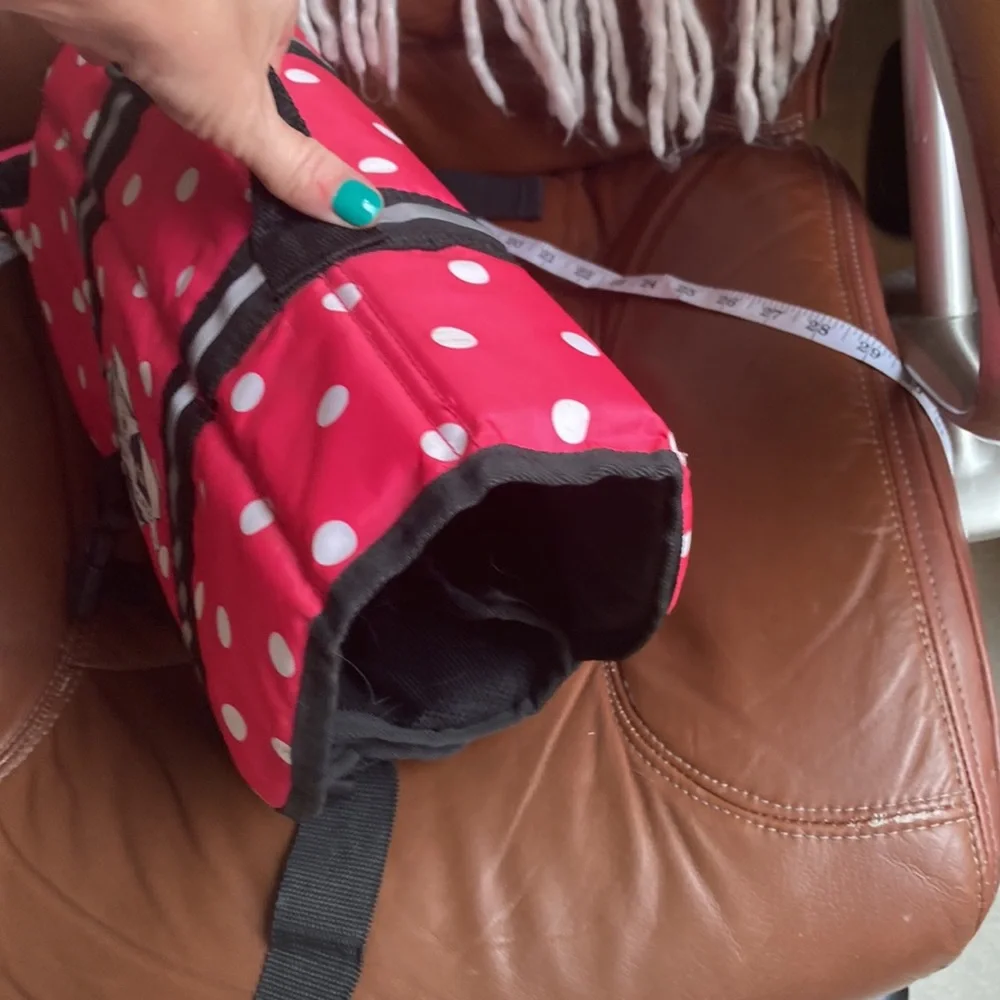 Paws aboard pink white polkadot, Doggie lifevest swim vest